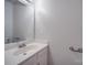 Simple bathroom with vanity and mirror at 6232 Hickory Cove Ln, Charlotte, NC 28269