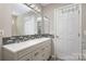 Bright bathroom with double vanity and updated fixtures at 1804 Robinwood Village Dr, Gastonia, NC 28054