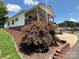 Single story home with covered porch and Japanese Maple at 231 Badin View Rd, New London, NC 28127