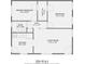 Main floor plan, 647 square feet at 3210 Marlborough Rd, Charlotte, NC 28208