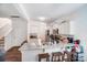 Island kitchen with white cabinets and granite countertops at 14022 Clayborn St, Midland, NC 28107