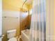 Clean bathroom with tub shower combo at 2073 Hambridge Ave, Kannapolis, NC 28081