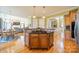 Open kitchen with large island and breakfast bar at 2073 Hambridge Ave, Kannapolis, NC 28081
