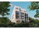 Elegant 3-story building with balconies and a patio at 409 Queens Rd # 303, Charlotte, NC 28207