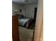 Bedroom with double bed, closet, and carpet flooring at 228 N Ellis St # 5, Salisbury, NC 28144