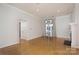 Bright living room with hardwood floors and fireplace at 435 S Tryon St # 608, Charlotte, NC 28202