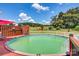 Inviting above ground pool with deck and lounge chairs at 1000 Creekside Dr, Lincolnton, NC 28092