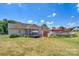 Large backyard with a spacious deck, above-ground pool, and gazebo at 1000 Creekside Dr, Lincolnton, NC 28092