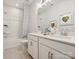 Double vanity bathroom with a bathtub and shower at 135 Armstrong Rd, Belmont, NC 28012