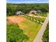 Aerial view of a lakefront community with several homes and undeveloped lots at 00 Rivendell Rd # 7, Denver, NC 28037
