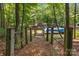 Wooden path leads to private dock with covered boat slip at 00 Rivendell Rd # 7, Denver, NC 28037