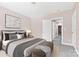 Bedroom with a view of the hallway and neutral decor at 4426 Pine St # 74, Kannapolis, NC 28081