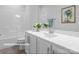 Clean bathroom with a tub, toilet and vanity at 10619 Audubon Ridge Dr # 24, Cornelius, NC 28031