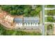 Aerial view of townhome community with street access at 10619 Audubon Ridge Dr # 24, Cornelius, NC 28031