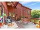 Outdoor deck with seating area, overlooks backyard at 640 Davie Ave, Statesville, NC 28677