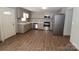 Modern kitchen featuring stainless steel appliances and tile flooring at 410 Clinton Dr, Kings Mountain, NC 28086