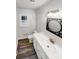 Clean bathroom with white vanity and modern fixtures at 138 Bufflehead Dr, Mooresville, NC 28117