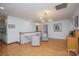 Bright living room with hardwood floors and access to the kitchen at 192 Clearview Point Dr, Mount Gilead, NC 27306