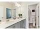 Modern bathroom with double vanity and shower at L4 Marietta Rd # 4, Mooresville, NC 28117