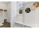 Convenient laundry room with built-in bench and hooks at L4 Marietta Rd # 4, Mooresville, NC 28117
