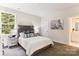 Cozy bedroom with a comfortable bed and access to a bathroom at L4 Marietta Rd # 4, Mooresville, NC 28117