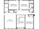Second floor layout with 3 bedrooms, 2 baths, and a loft at L4 Marietta Rd # 4, Mooresville, NC 28117
