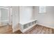 Built-in bench with cubbies and hooks at 2024 Cedar Falls Dr # 9, Waxhaw, NC 28173