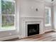 Modern fireplace with marble surround at 2024 Cedar Falls Dr # 9, Waxhaw, NC 28173