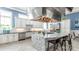 Modern kitchen with large island and stainless steel appliances at 9837 Jubilee Ct, Charlotte, NC 28215