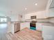 Modern kitchen with white cabinets and granite countertops at 253 Franklin Nw Ave, Concord, NC 28025