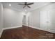 Bright bedroom with hardwood floors and double doors at 531 Coman Ln, Kings Mountain, NC 28086