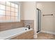 Relaxing bathroom with soaking tub and shower at 4190 Pickering Dr, Hickory, NC 28602