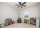 Home office featuring built-in shelving, a comfortable chair, and natural light at 2005 Germany Dr, Dallas, NC 28034