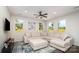 Spacious living room with a large sectional sofa and plenty of natural light at 2005 Germany Dr, Dallas, NC 28034