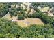 Aerial view of house and expansive lot with surrounding trees at 4299 Randleman Rd, Iron Station, NC 28080