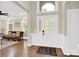 Elegant entryway with hardwood floors and a charming door at 8534 Headford Rd, Charlotte, NC 28277
