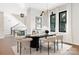Modern dining room with stylish table and chairs, near staircase at 518 Ideal Way, Charlotte, NC 28203