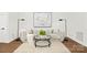 Relaxing sitting area with comfortable seating and a stylish coffee table at 518 Ideal Way, Charlotte, NC 28203