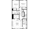 Upper level floor plan with owner's suite, two additional bedrooms, and two bathrooms at 105 Goodson Pl, Davidson, NC 28036