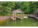 Covered boat slip on the waterfront at 80 Fairview Farms Rd, Shelby, NC 28150