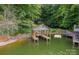 Private boat slip with covered dock and waterfront access at 80 Fairview Farms Rd, Shelby, NC 28150