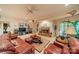 Relaxing basement rec room featuring a fireplace and comfortable seating at 80 Fairview Farms Rd, Shelby, NC 28150