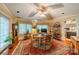Bright breakfast nook with hardwood floors and access to the kitchen at 80 Fairview Farms Rd, Shelby, NC 28150