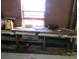 Simple wooden workbench with various items on it at 115 Sunrise Cir, Shelby, NC 28150