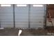 Close up of a large metal garage door at 115 Sunrise Cir, Shelby, NC 28150