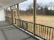 Screened porch with access to backyard at 2858 Paul Payne Store Rd, Taylorsville, NC 28681