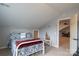Spacious bedroom with a full-size bed, access to loft and natural light at 114 Market St, Rockwell, NC 28138