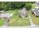 Property overview showing house, garage, and large backyard at 114 Market St, Rockwell, NC 28138