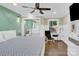 Spacious main bedroom with king-size bed and mirrored closet doors at 6639 Ronda Ave, Charlotte, NC 28211