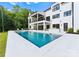 Luxury pool with spa and expansive patio at 18304 Rosapenny Rd, Charlotte, NC 28278